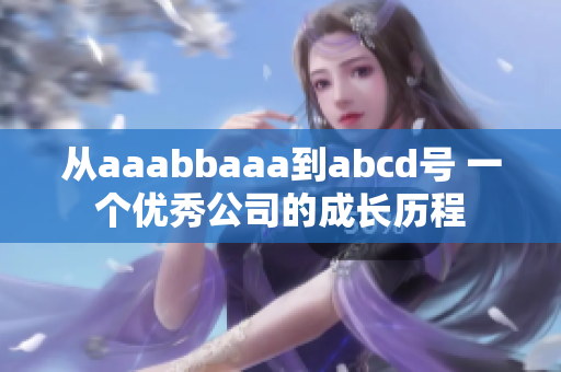 从aaabbaaa到abcd号 一个优秀公司的成长历程