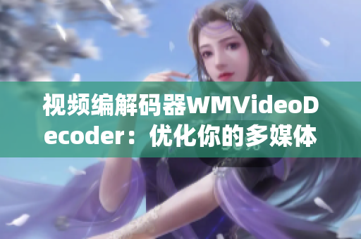 视频编解码器WMVideoDecoder：优化你的多媒体体验(1)