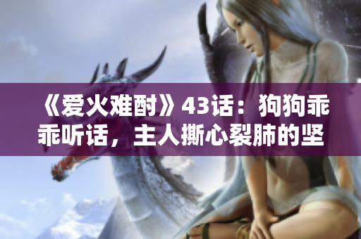 《爱火难酎》43话：狗狗乖乖听话，主人撕心裂肺的坚持！