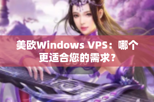 美欧Windows VPS：哪个更适合您的需求？