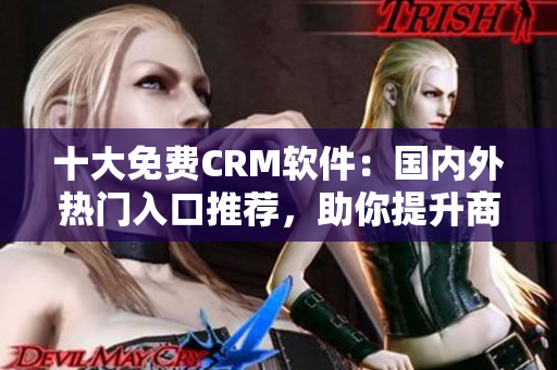 十大免费CRM软件：国内外热门入口推荐，助你提升商务管理效率