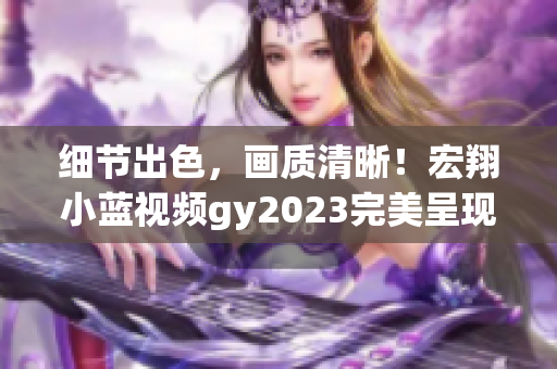 细节出色，画质清晰！宏翔小蓝视频gy2023完美呈现视觉盛宴