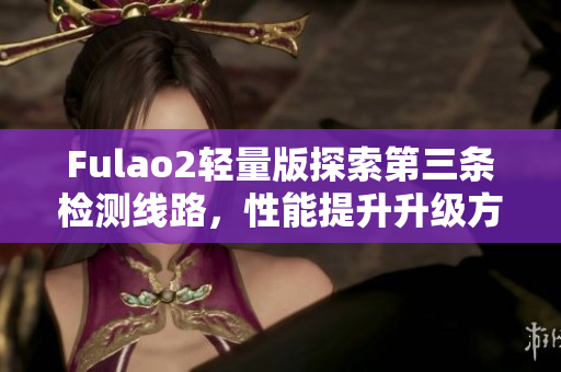 Fulao2轻量版探索第三条检测线路，性能提升升级方案