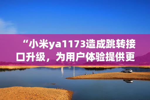 “小米ya1173造成跳转接口升级，为用户体验提供更优质服务”