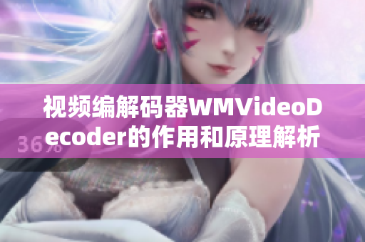 视频编解码器WMVideoDecoder的作用和原理解析