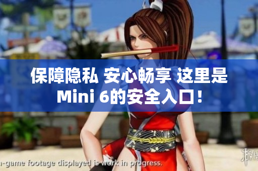 保障隐私 安心畅享 这里是Mini 6的安全入口！