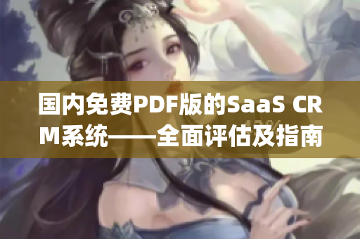 国内免费PDF版的SaaS CRM系统——全面评估及指南(1)