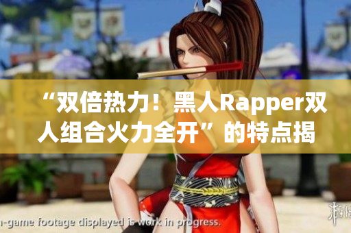 “双倍热力！黑人Rapper双人组合火力全开”的特点揭秘