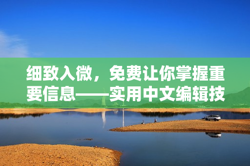 细致入微，免费让你掌握重要信息——实用中文编辑技巧分享