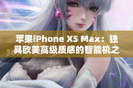 苹果iPhone XS Max：独具欧美高级质感的智能机之选