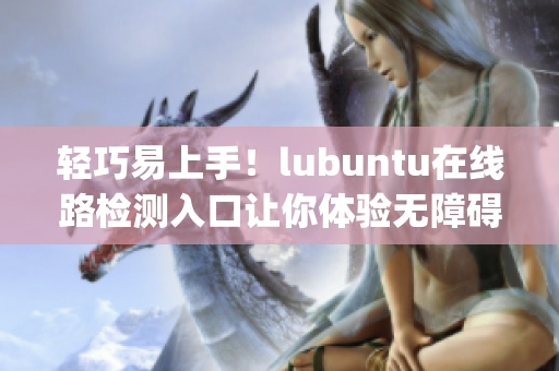 轻巧易上手！lubuntu在线路检测入口让你体验无障碍的检测服务(1)