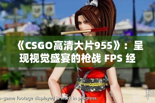 《CSGO高清大片955》：呈现视觉盛宴的枪战 FPS 经典