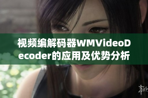 视频编解码器WMVideoDecoder的应用及优势分析(1)