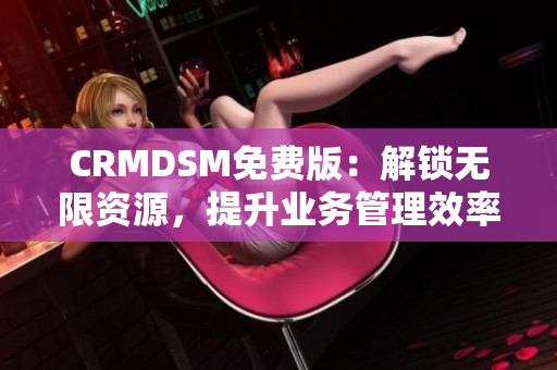 CRMDSM免费版：解锁无限资源，提升业务管理效率