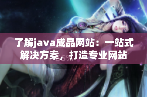 了解java成品网站：一站式解决方案，打造专业网站