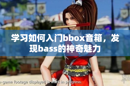 学习如何入门bbox音箱，发现bass的神奇魅力