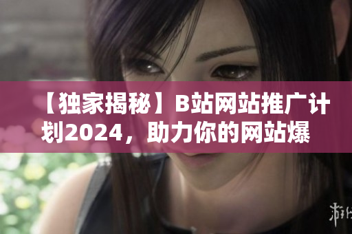 【独家揭秘】B站网站推广计划2024，助力你的网站爆红！