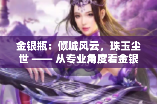 金银瓶：倾城风云，珠玉尘世 —— 从专业角度看金银瓶